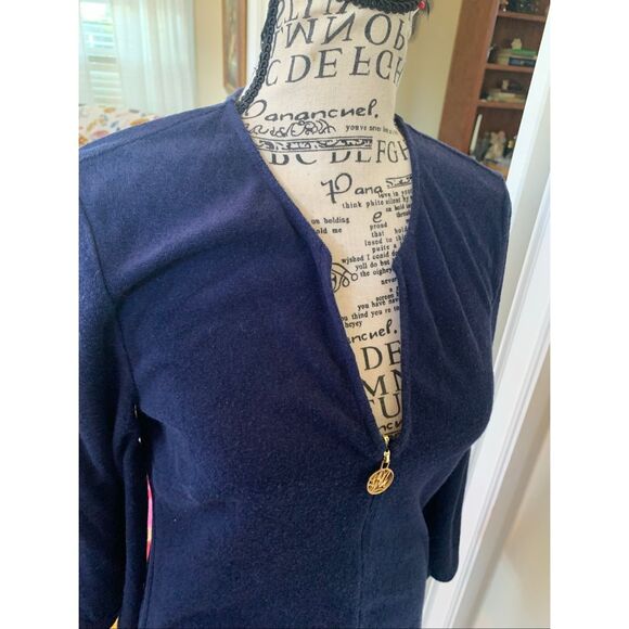 Lilly Pulitzer Dress- terry cloth/navy - Picture 4 of 10